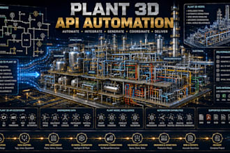 develop autocad plant 3d API plugin cad automation tools