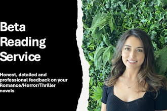 beta read your romance, thriller or horror novel