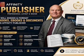 design and format books, ebooks and documents in affinity publisher