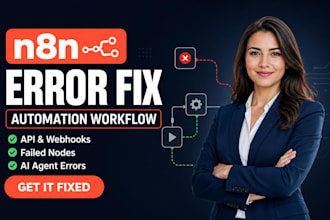 fix n8n automation workflow, API, webhook and integration errors