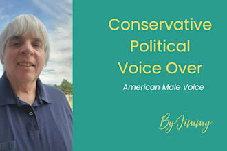 record a conservative american male political voiceover