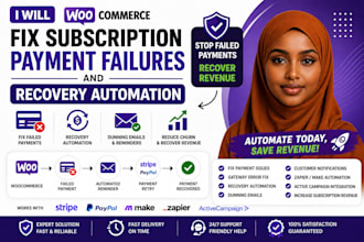 fix woocommerce subscription payment failures and recovery automation