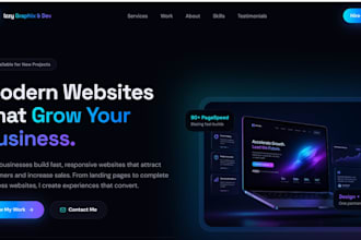 design and develop a modern responsive business website