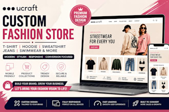 design custom t shirt hoodie sweatshirt jeans swimwear ucraft fashion website