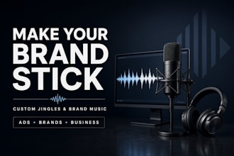 compose a professional jingle or brand music for your ad or business