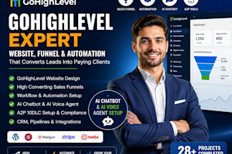 build gohighlevel webinar funnel and automation