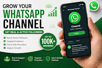 grow whatsapp channel followers whatsapp promotion marketing to 100k members