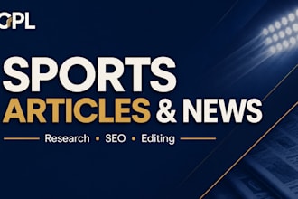 write engaging sports articles and news content