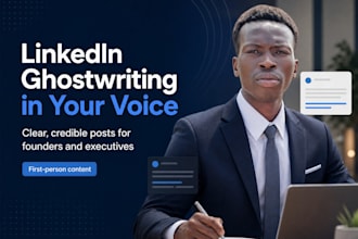 ghostwrite linkedin posts in your voice