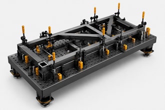 cnc machining jig fixtures welding drill jigs sheet metal tooling design 3d cad