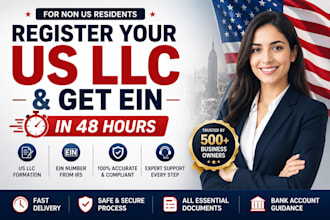 register your US llc and get ein for non US residents in 48 hours