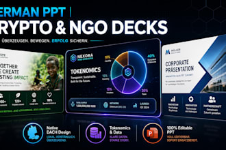 design crypto pitch deck and german powerpoint praesentation ngo pitch decks