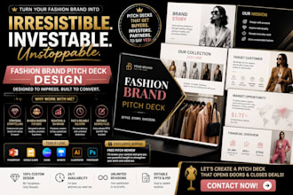design fashion brand pitch deck redesign ecommerce fashion presentation slides