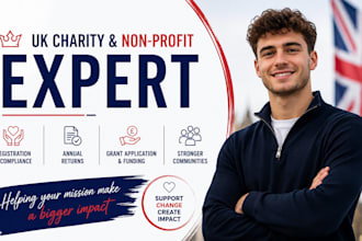 register your uk charity with charity commission for full legal compliance