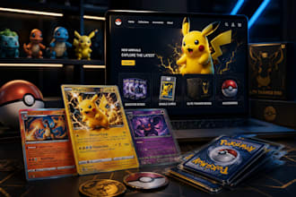 build pokemon trading card shopify store tcg website game card store