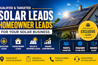generate qualified solar leadsand homeowner leads for your solar business