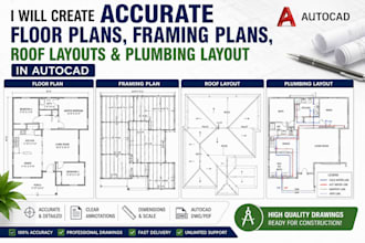 create accurate floor plans framing plans roof layouts plumbing layout autocad