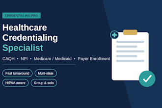 do healthcare credentialing, caqh, and insurance enrollment