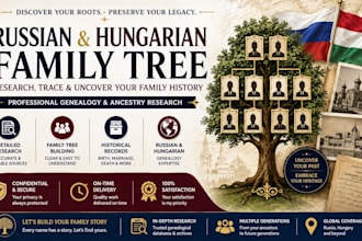 research your russian and hungarian family tree, ancestry, genealogy and family
