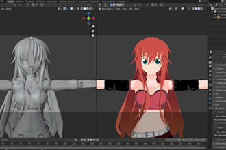 port, fix, convert any 3d model for vrchat avatar, vroid, mmd, koikatsu, vrm