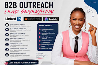handle your b2b linkedin outreach and cold prospecting