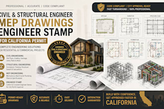 be civil structural engineer mep drawings engineer stamp for california permit