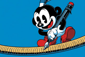 create a vintage rubber hose cartoon mascot illustration