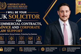 be your UK solicitor for commercial contracts, advice and corporate law support
