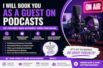 find and pitch you to relevant podcasts for guest interviews