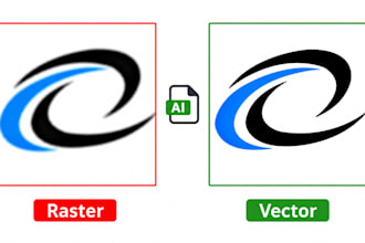 manual vector tracing, vectorize image, convert image or logo to vector