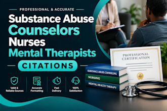 create substance abuse counselors citation nurses mental therapists citations