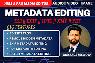 edit, fix, and manage photo, video, audio, and document metadata