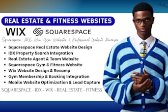 squarespace idx real estate website squarespace gym fitness website revamp wix