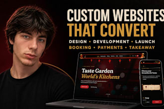 build a restaurant website with online ordering and reservations