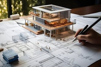 design exterior of commercial office, resturance, hotel, house, 3d architectural