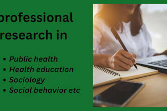 research health science, psychology, social science, and case studies