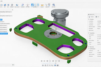 program cnc toolpath, g code and 3 axis for plastic product in fusion 360
