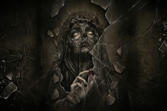 create custom horror artwork