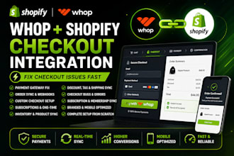build whop shopify checkout integration payment gateway fix syn custom checkout