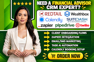 setup redtail crm automation wealthbox zapier integration calendly suitedash api