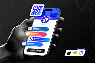 design digital business card with qr code