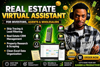 be your real estate virtual assistant for admin