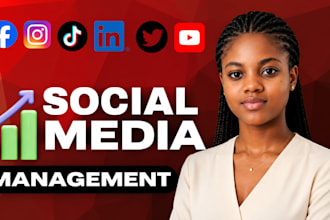 be your social media manager for facebook instagram tiktok organic brand grow