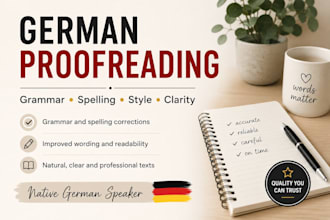 proofread and edit your german text
