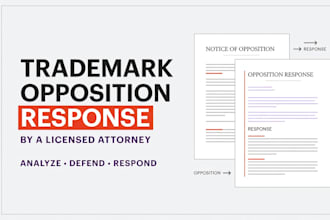 draft a professional trademark opposition response as a licensed attorney