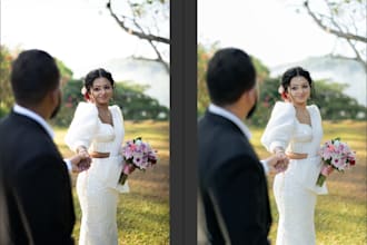 do professional photo color grading and retouching
