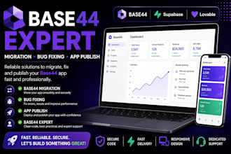 do base44 migration base44 bug fixing base44 expert base44 app publish
