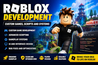 create custom roblox games with scripting and gameplay systems