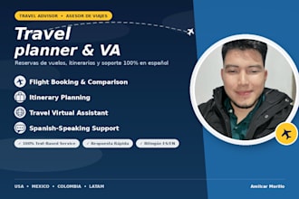 plan and book your trip itinerary as your travel virtual assistant