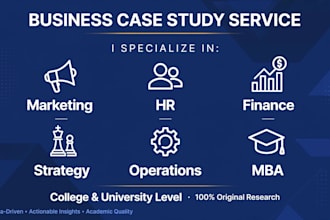 write your business case study analysis